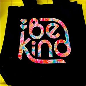 Black canvas tote bag 13”x13”
